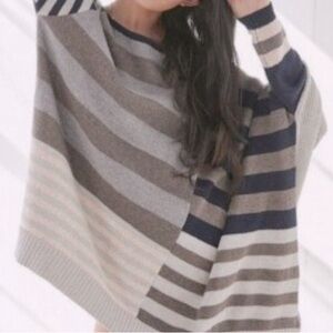 Taylor Dolman Oversized Striped Sweater - XS